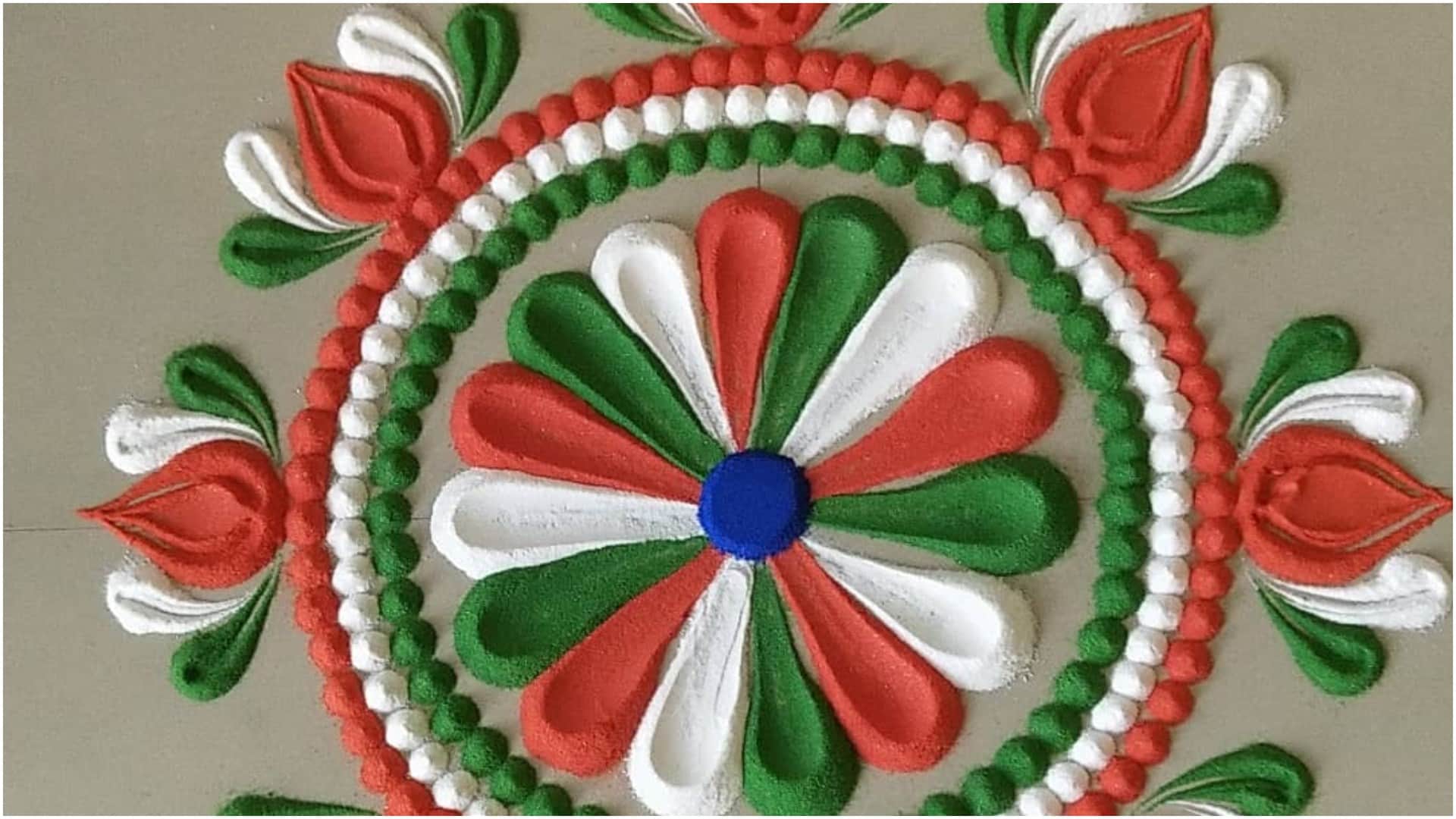 Independence Day 2024 Simple And Easy Rangoli Design Ideas on 15 August