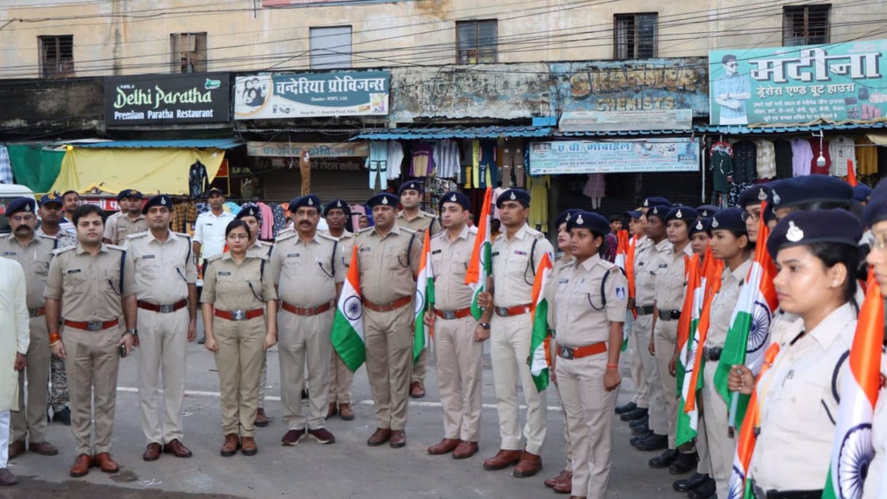 Katni police is celebrating the theme of 'Azadi ke Rang Khaki Ke Sang'