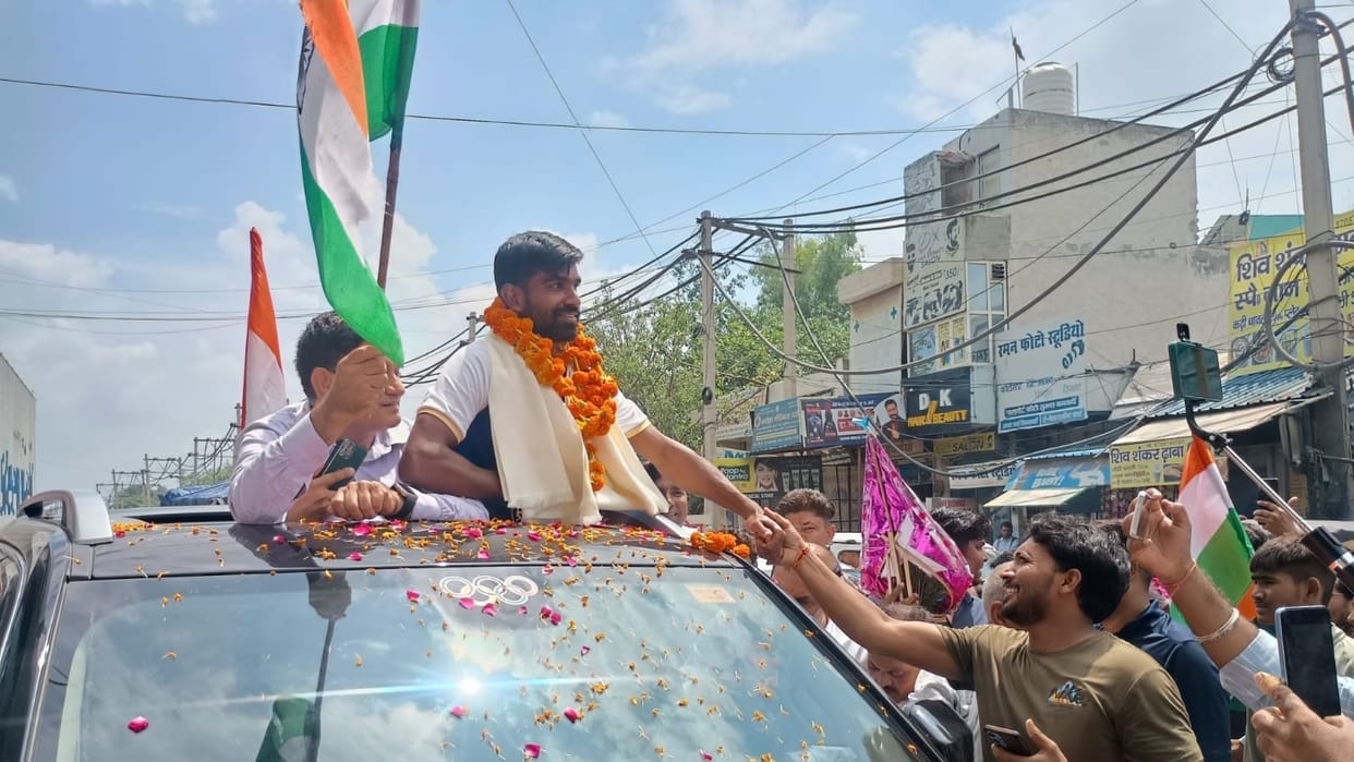 Hockey star Sumit got grand welcome in Sonipat, and said- I regret not winning gold