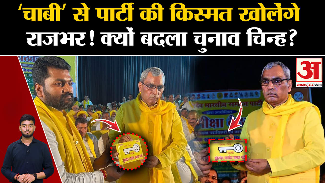Om Prakash Rajbhar: सुभासपा ने बदला चुनाव चिन्ह,‘चाबी’ से पार्टी की किस्मत खोलेंगे Rajbhar? |UP News