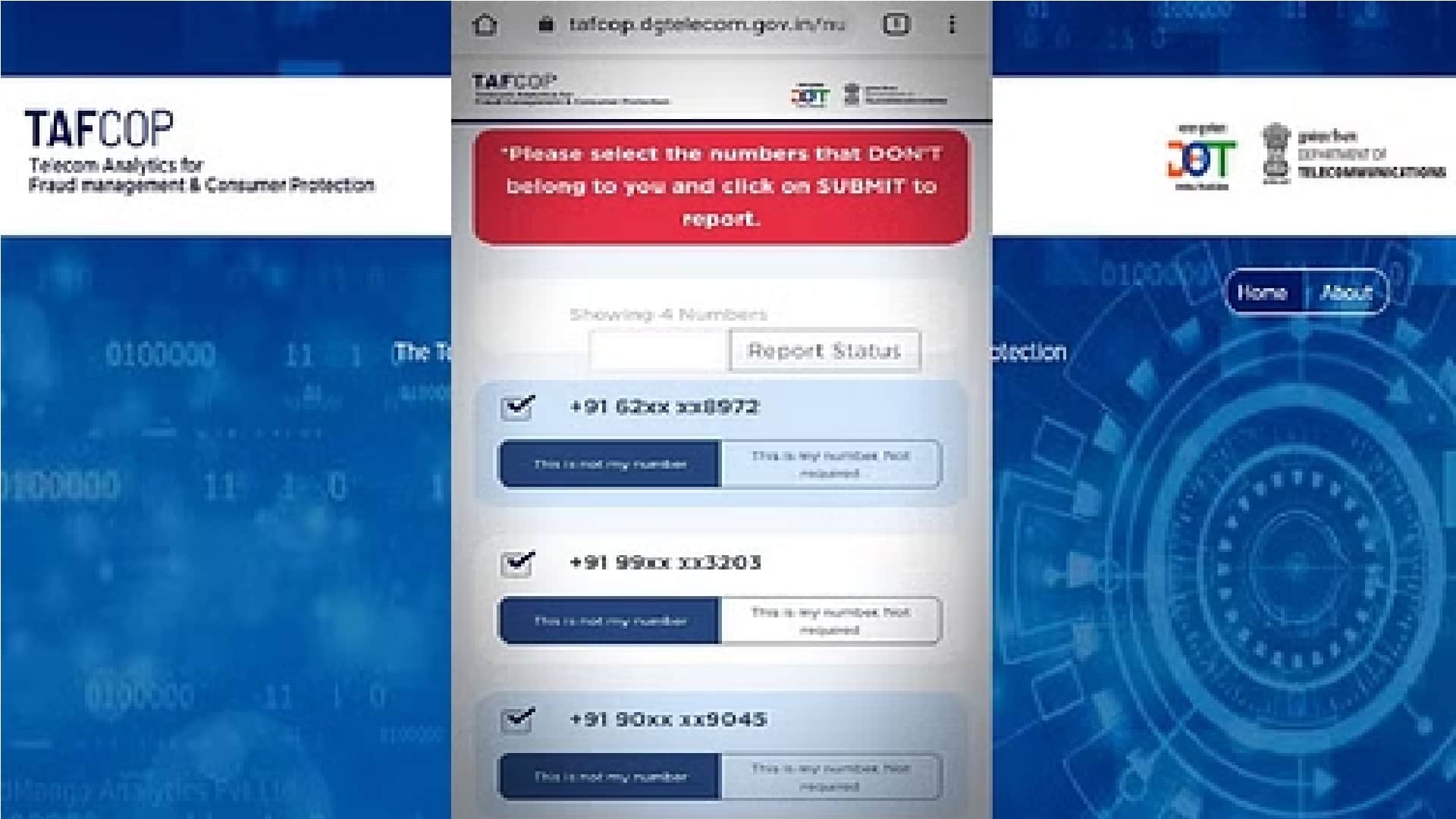 How to check how many sim cards issued on your aadhar card and name