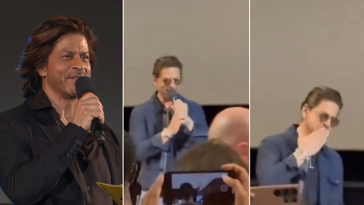 Shah Rukh Khan sings Kuch Kuch Hota Hai song with fans at the Locarno Film Festival King Viral video on social