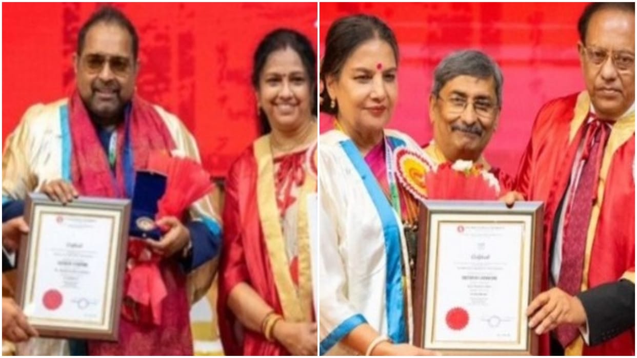 Shankar Mahadevan And Shabana Azmi Get honorary doctorate from TIU Kolkata based University Deets Inside
