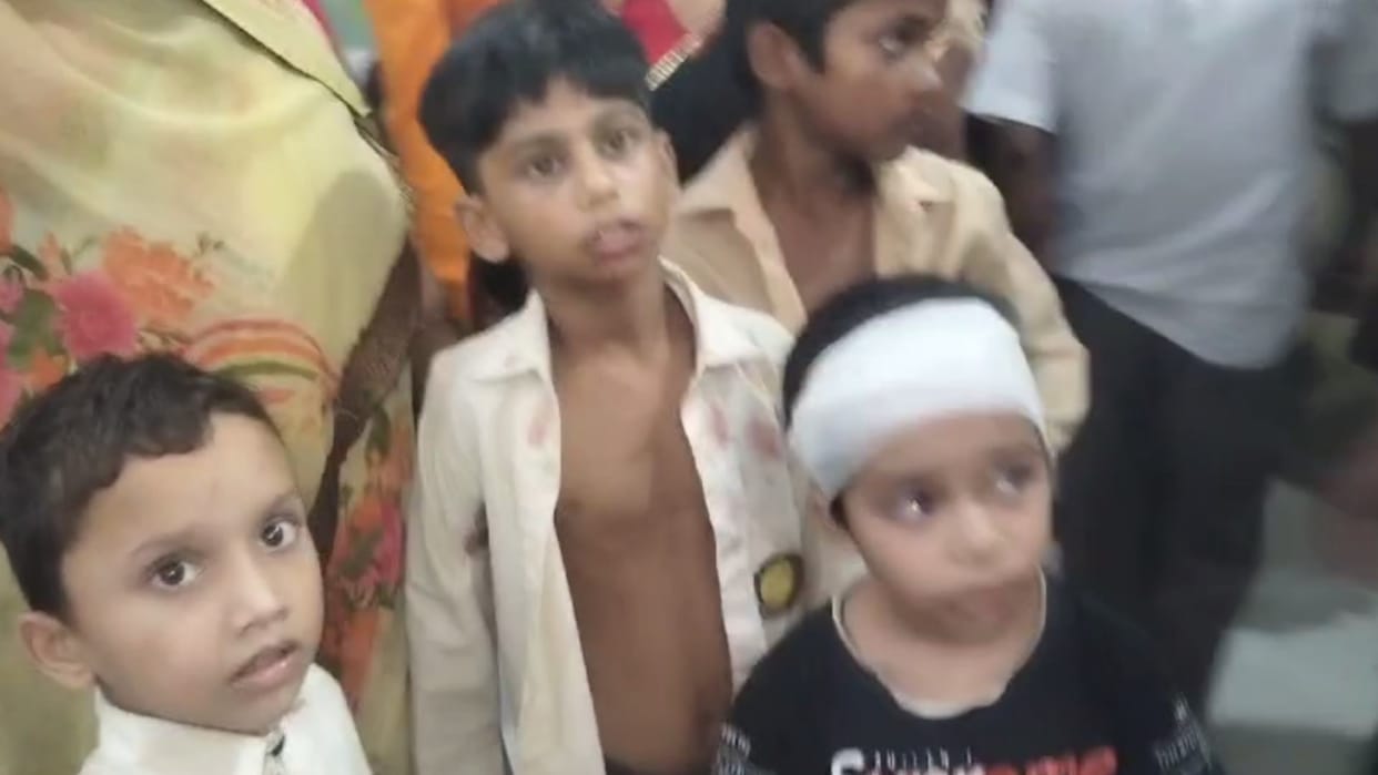 15 students died when a school van colloid with a car in Pisawan thana in Sitapur.