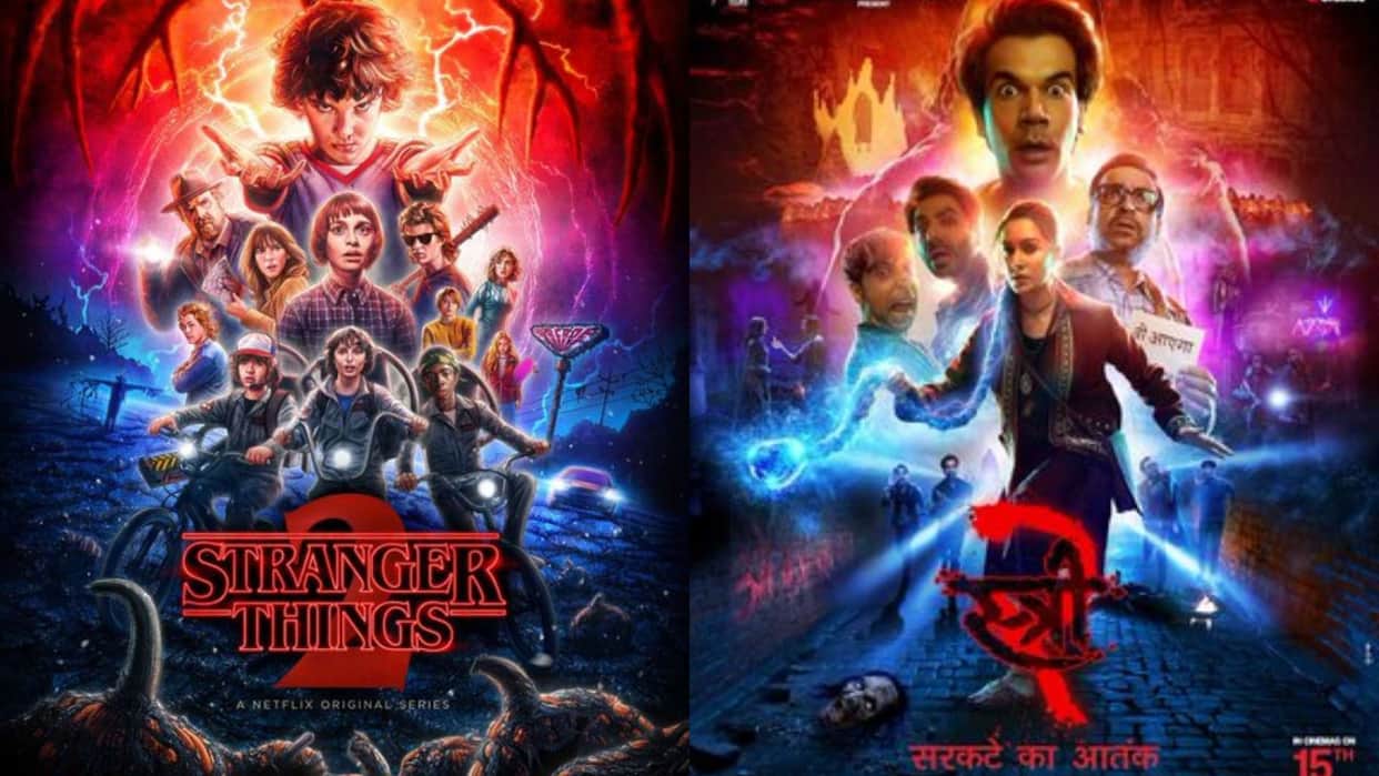 Stree 2 poster copied from Stranger Things 2 Netizens react ahead rajkummar rao shraddha kapoor film release