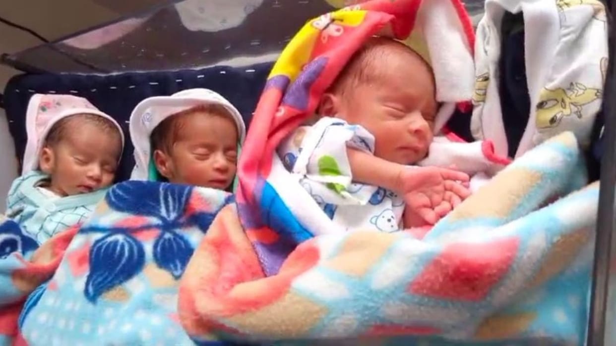 Himachal Bilaspur district a woman gave birth to three children 1 girl 2 boys
