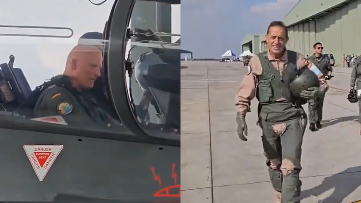 Tarang Shakti 2024 Air Force Chiefs of France Germany and Spain fly in Tejas LCA fighter aircraft