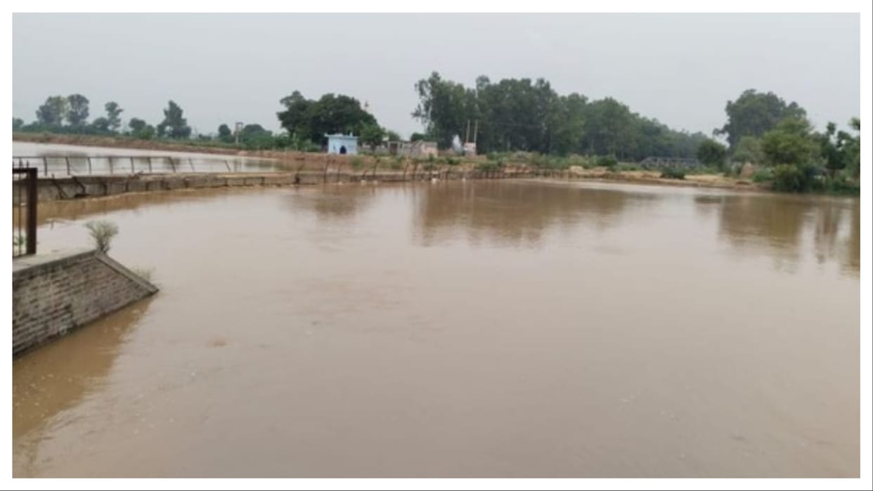 Haryana: Markanda river again in spate, fear created among farmers
