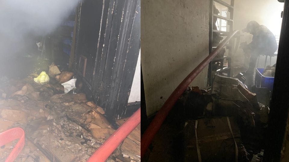 Fire breaks out in a building in Karol Bagh Delhi