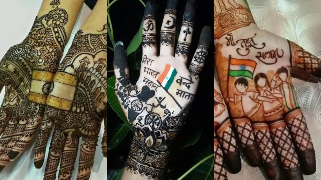 Independence Day Special Mehndi for front and back hand