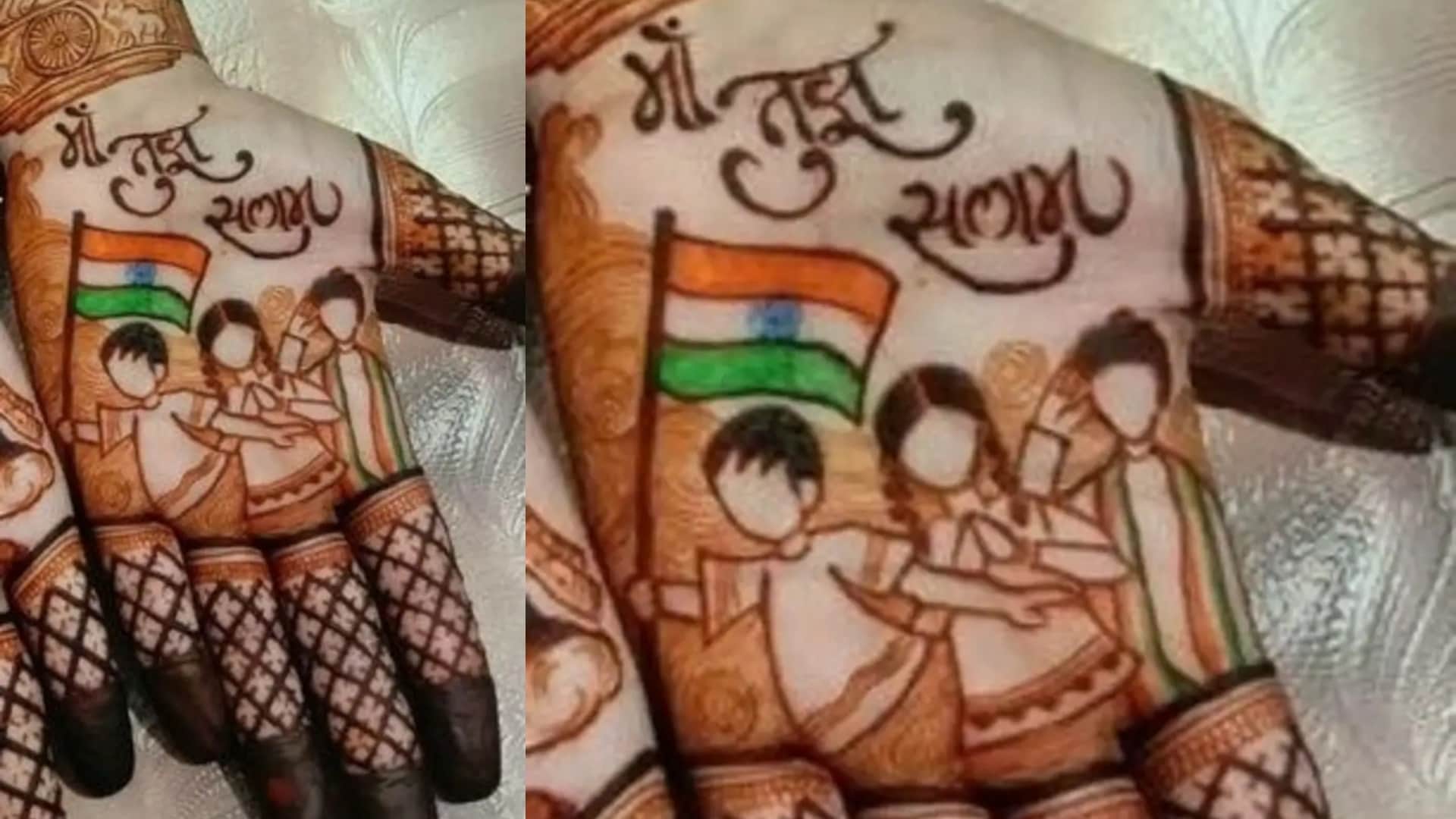 Independence Day Special Mehndi for front and back hand