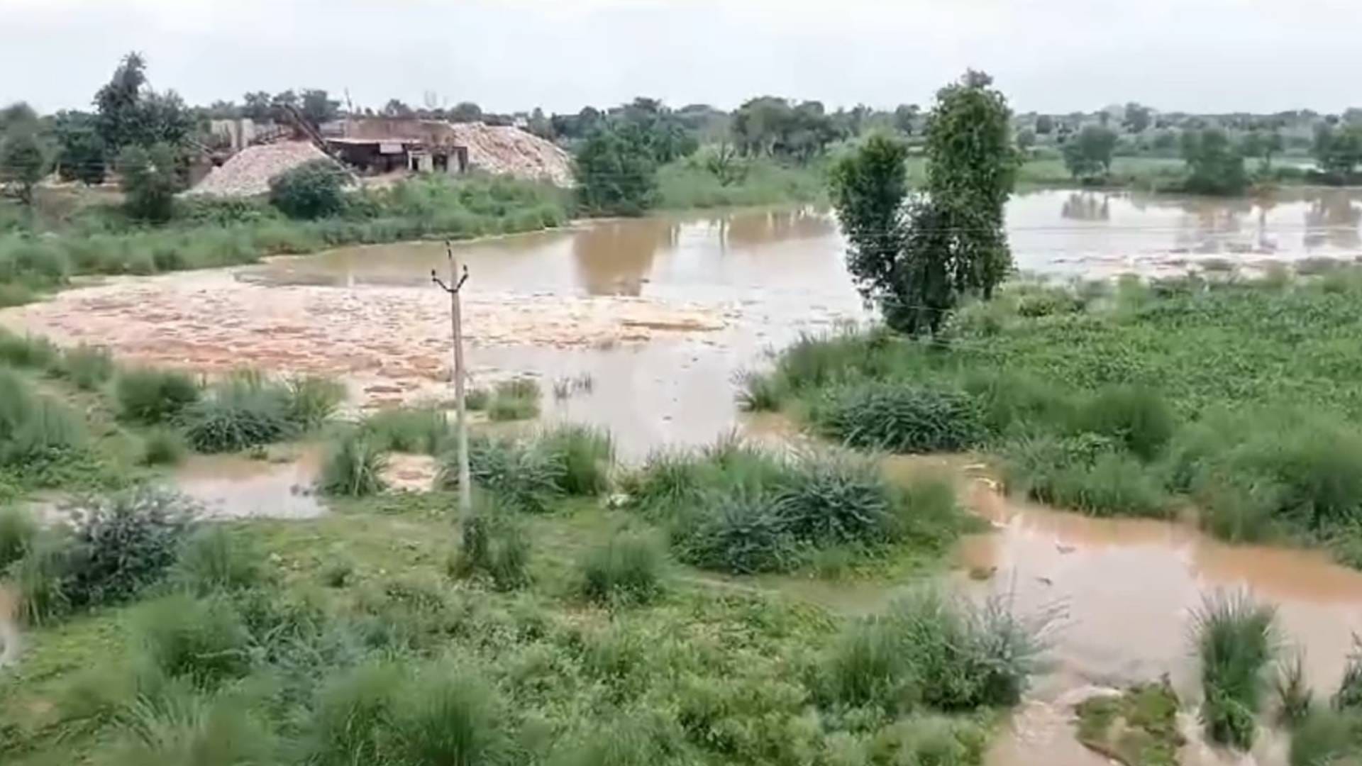 Bharatpur After seven years water of Gambhir river reached Bokoli head