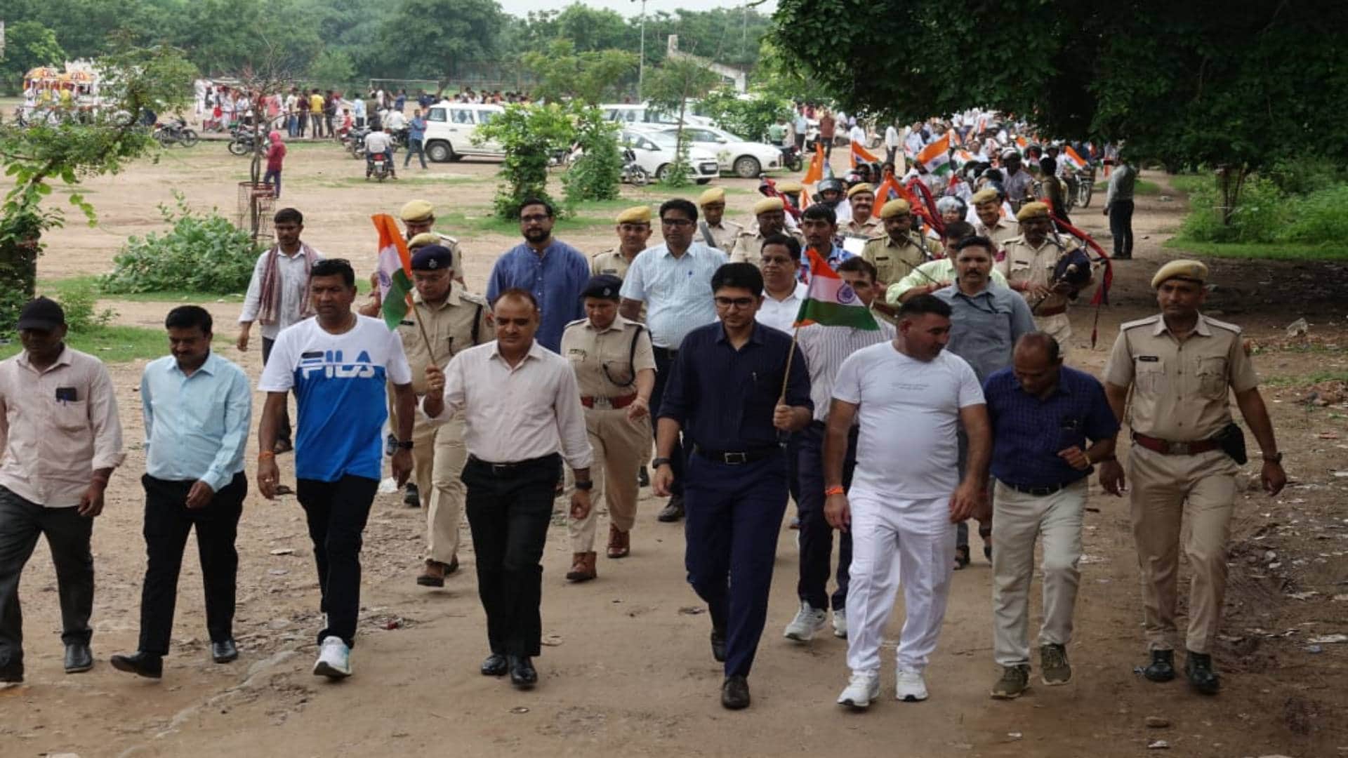 Independence Day Every home tricolor campaign among Rajasthani artists in Bundi artists wonderful performances