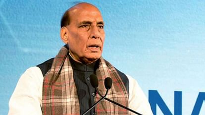 Defense Minister Rajnath Singh addressed an election rally in Jammu and Kashmir