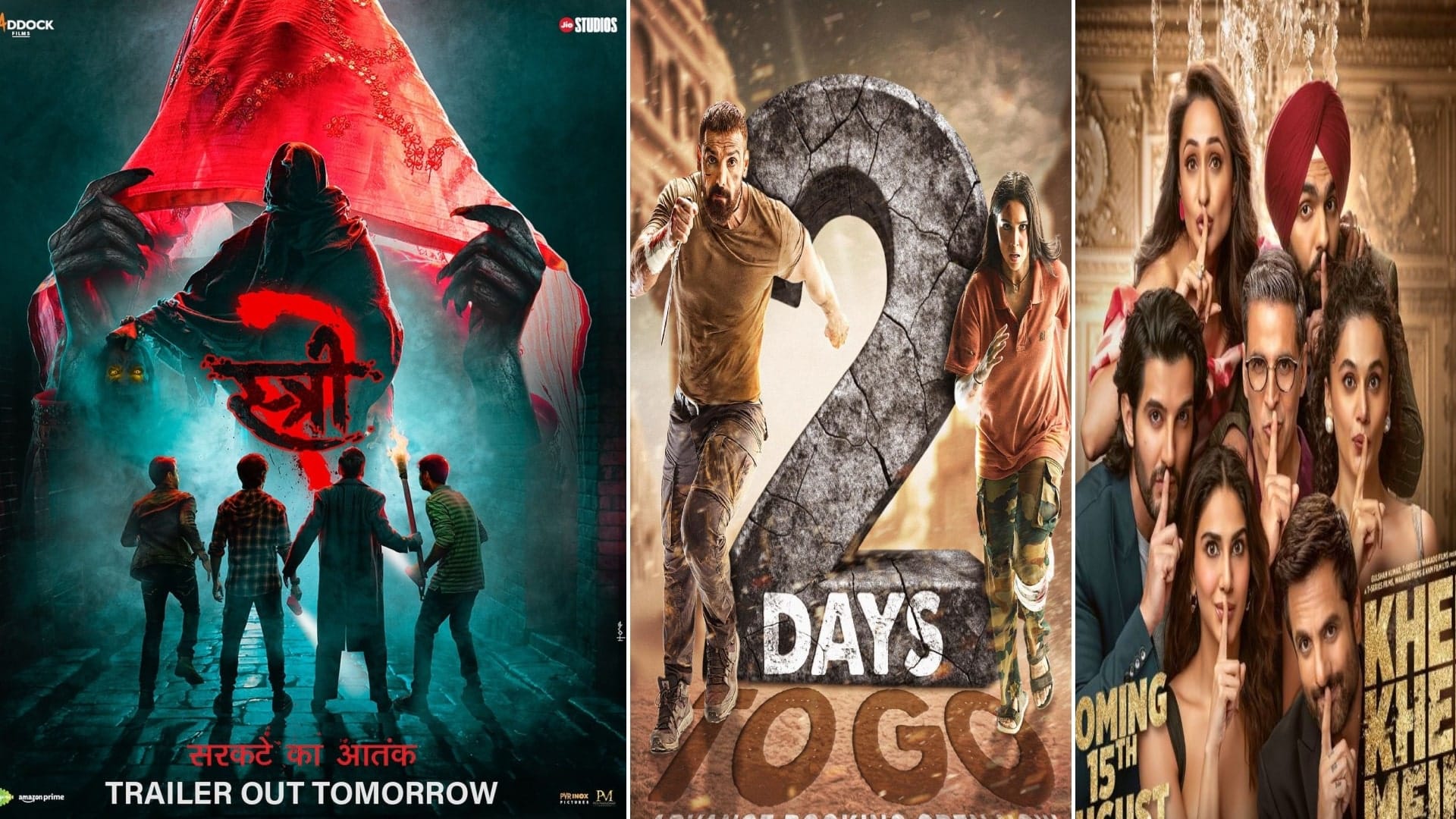 Stree 2 vs Khel Khel Mein vs Vedaa Who Win on box office collection Shraddha Kapoor Akshay Kumar John Abraham
