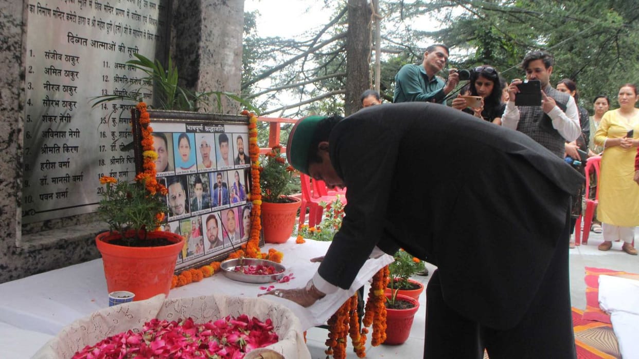 Shimla Summerhill Shiv Bawdi Accident Tribute Paid On The First Anniversary