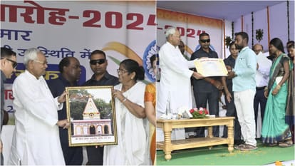 Bihar News : cm nitish kumar Mahadalit Tola flag hoisting program independence day