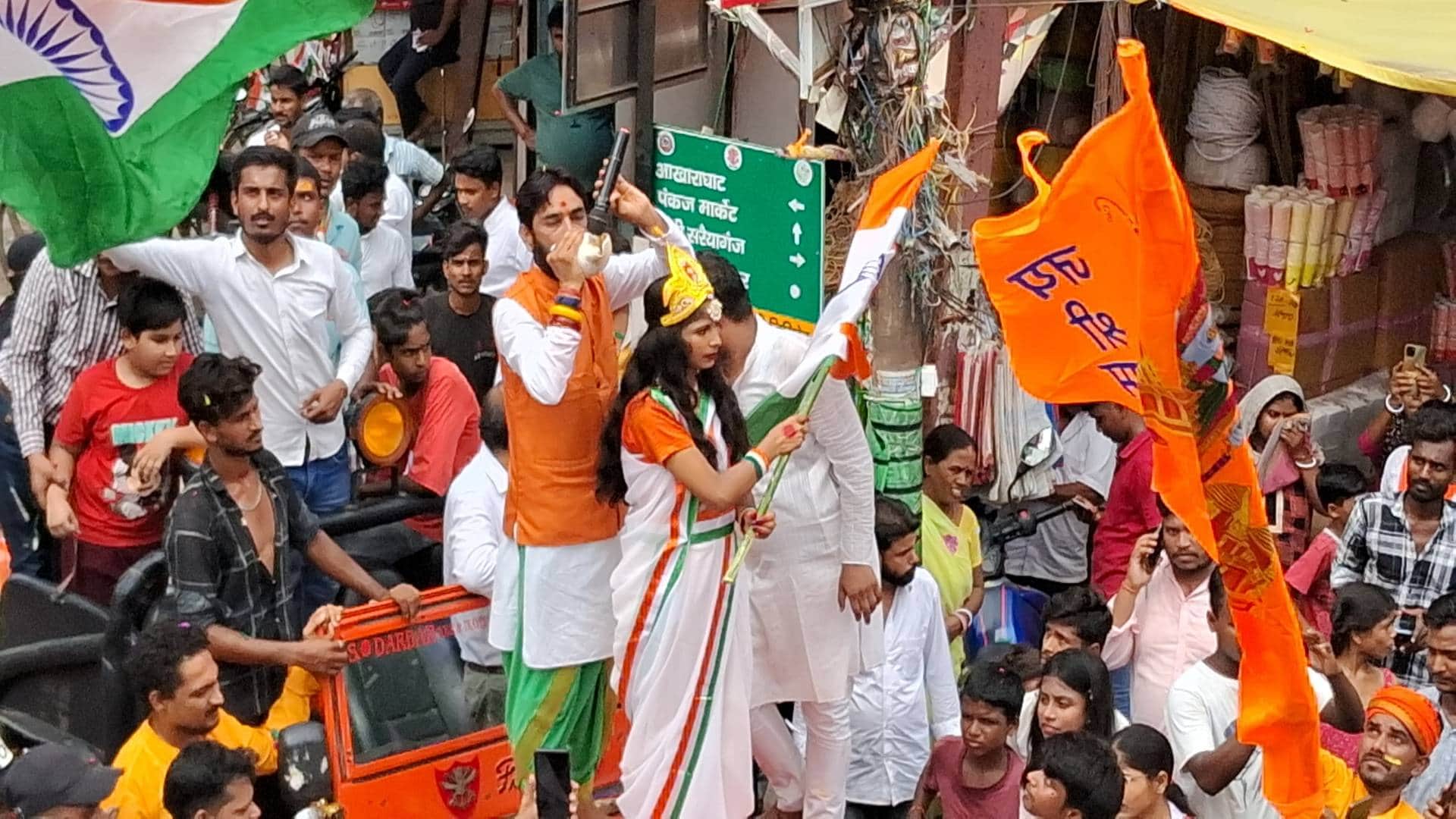 Independence Day 601 feet long tricolor becomes center of attraction in Muzaffarpur see photos
