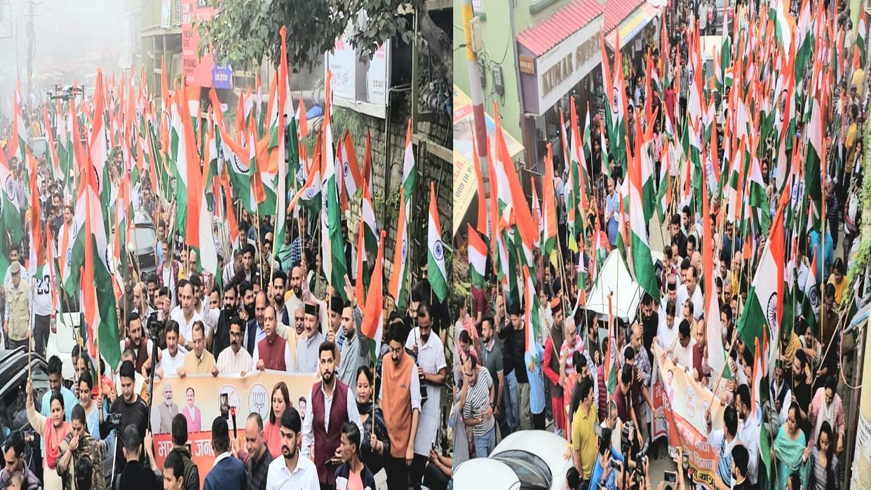 BJP took out Tiranga Yatra in Shimla, Jairam said- now we have to move towards secular civil code