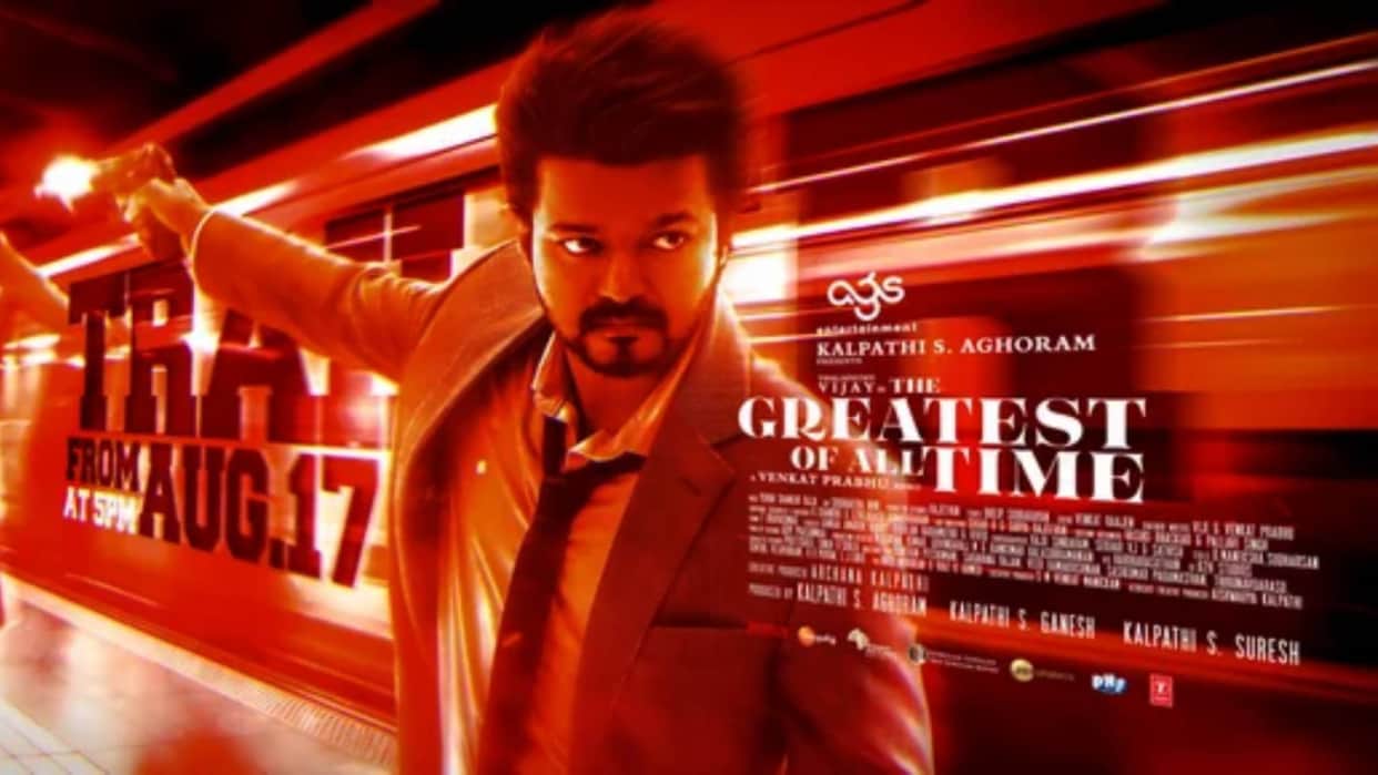 The Greatest Of All TIme trailer to release on 17 august 2024 at 5 pm makers shares star vijay film new poster