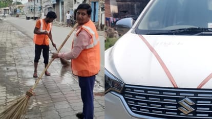 Gonda: कई लग्जरी गाड़ियों का मालिक निकला सफाई कर्मचारी, फाइलों के हेरफेर से जुटाई बड़ी रकम Gonda: Cleaner of Nagar Palika Parishad is owner of many luxury vehicle.