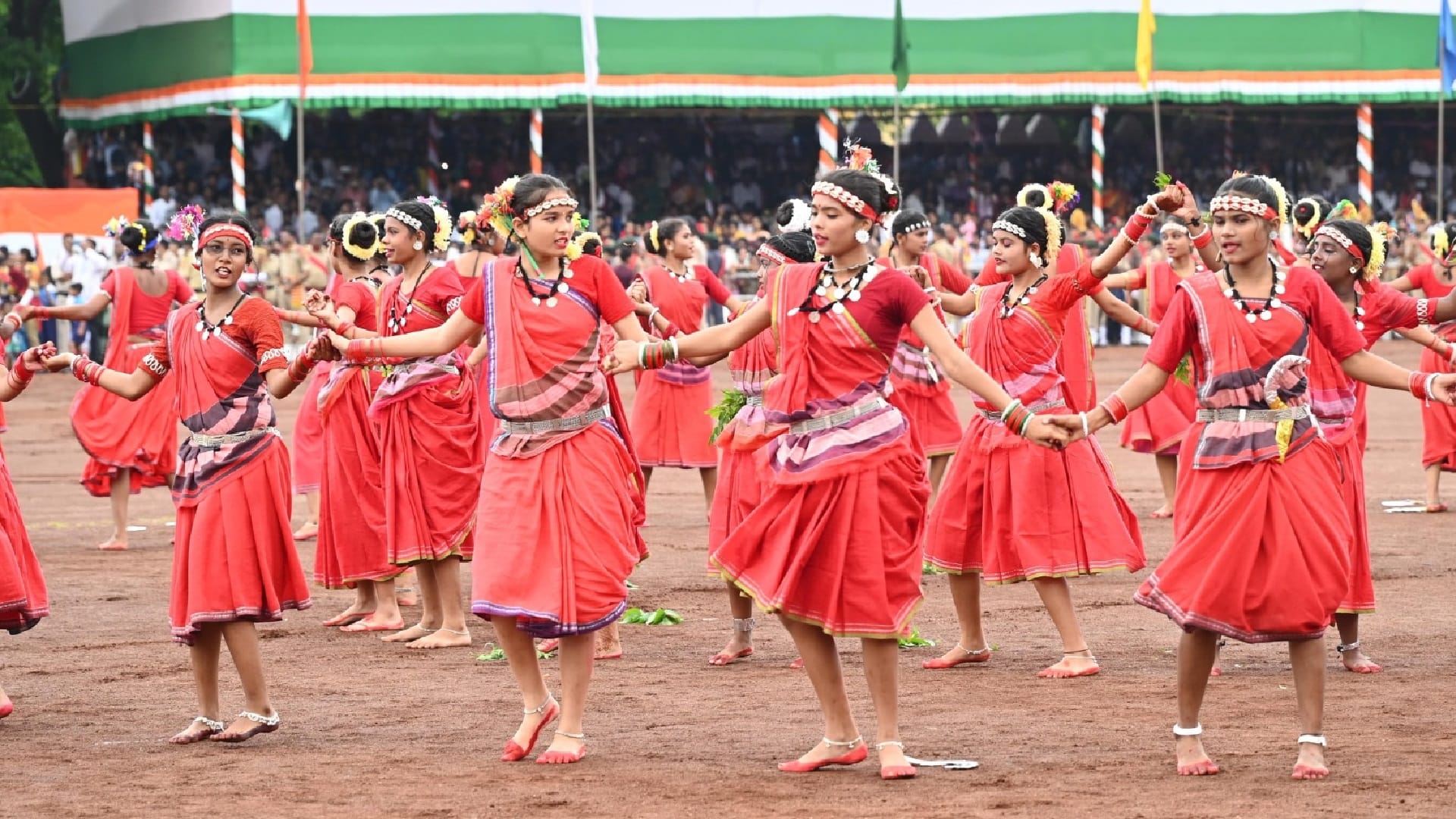 Amazing cultural display spread on Independence Day in chhattisgarh