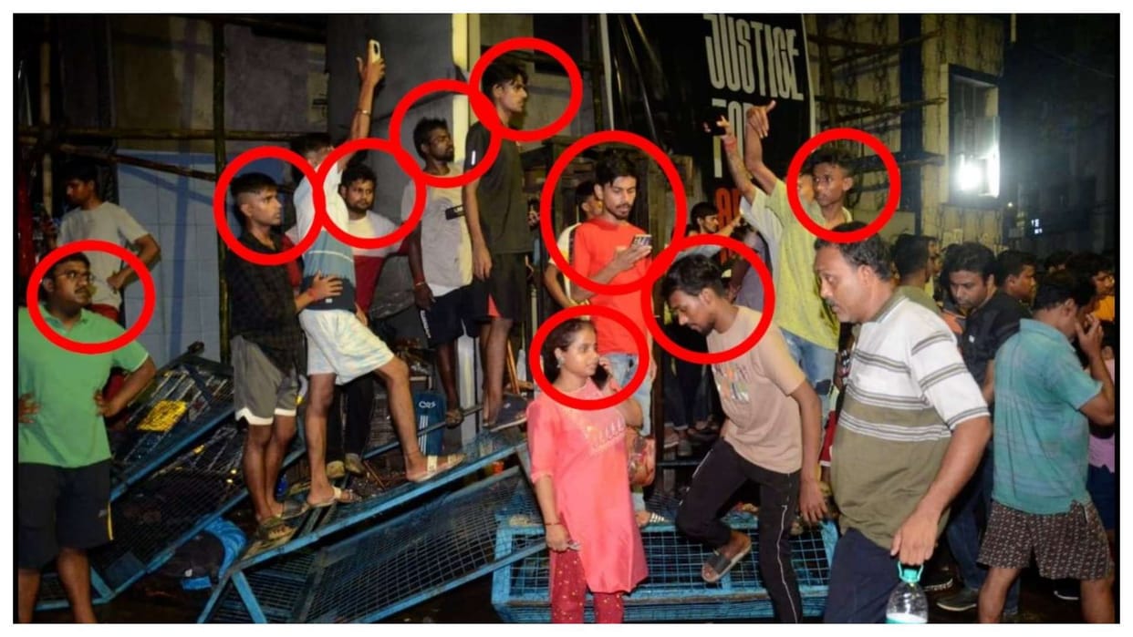 kolkata police post rioters pic on social media accused of vandalism in rg kar medical college