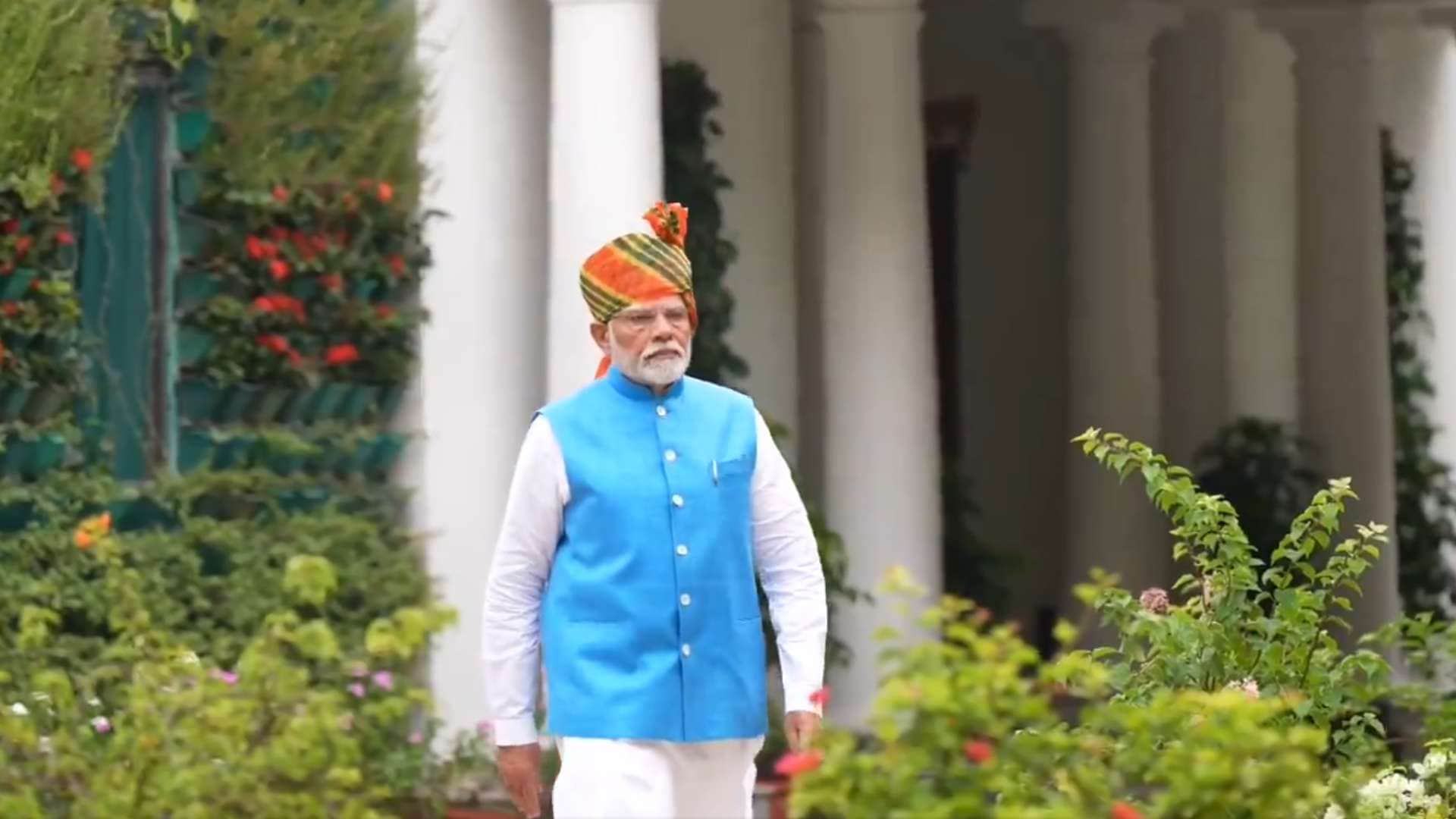 PM Narendra Modi Look on 78th Independence day celebration on red fort Delhi