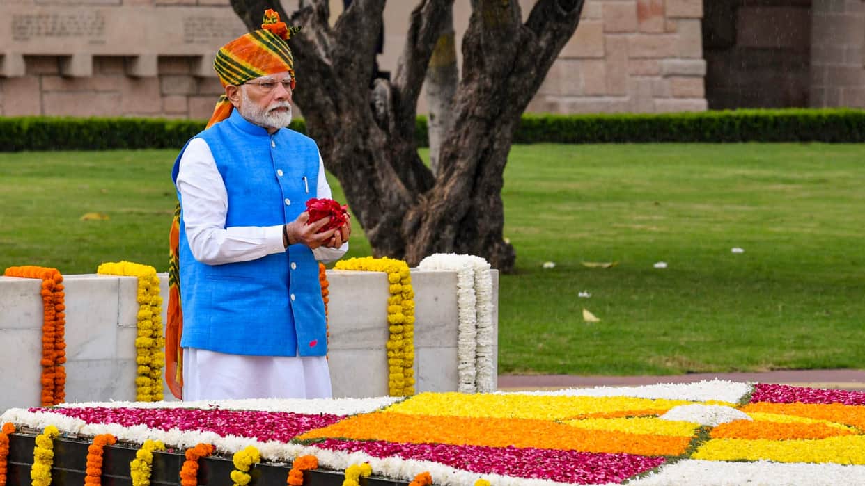 PM Narendra Modi Look on 78th Independence day celebration on red fort Delhi