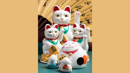 Lucky Cat in Feng Shui Secrets of Maneki Neko know the story
