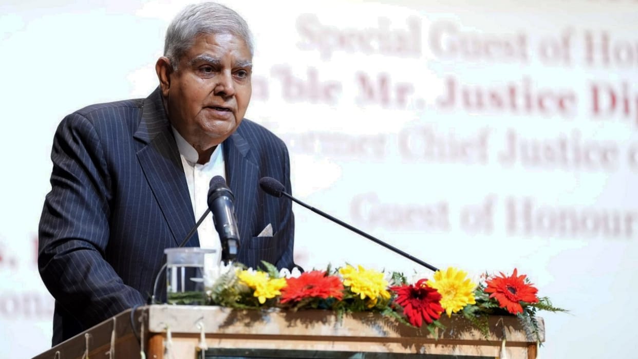 Person holding constitutional position asking SC to give wings to ‘anti-India’ narrative: Dhankhar