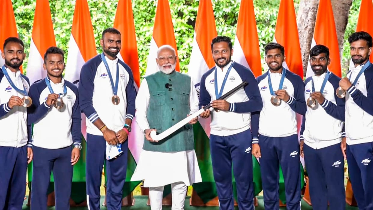 PM Modi praised Sarpanch Harmanpreet for giving a grand farewell to PR Sreejesh, watch video Paris olympics