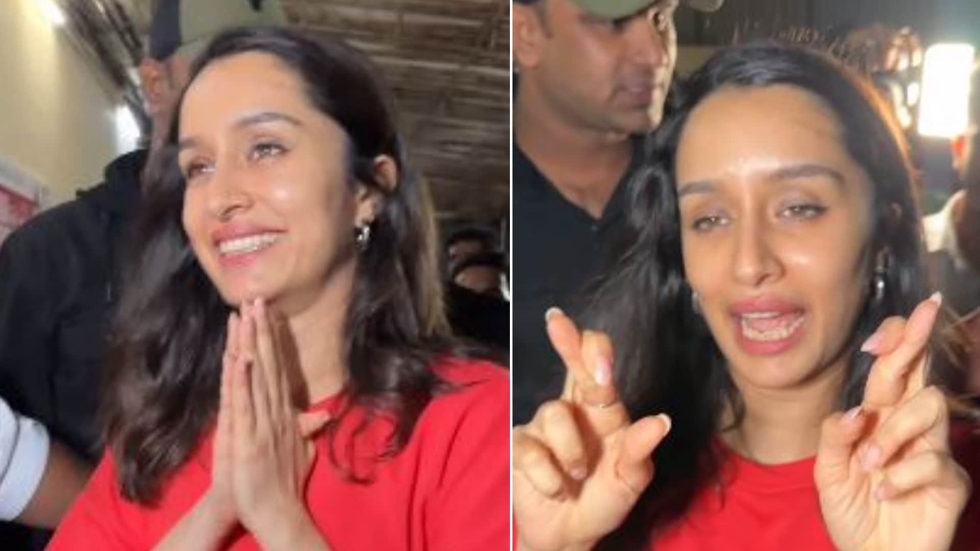 Shraddha Kapoor mobbed by fans horror comedy Stree 2 do not miss her reaction says film hit hai rajkummar rao