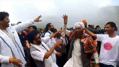 Uttarakhand Unique Butter Festival 2024 People play milk and Butter Holi at Uttarkashi Dayara Bugyal Photos