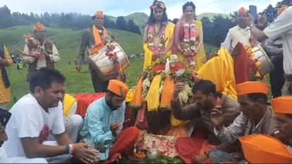 Uttarakhand Unique Butter Festival 2024 People play milk and Butter Holi at Uttarkashi Dayara Bugyal Photos
