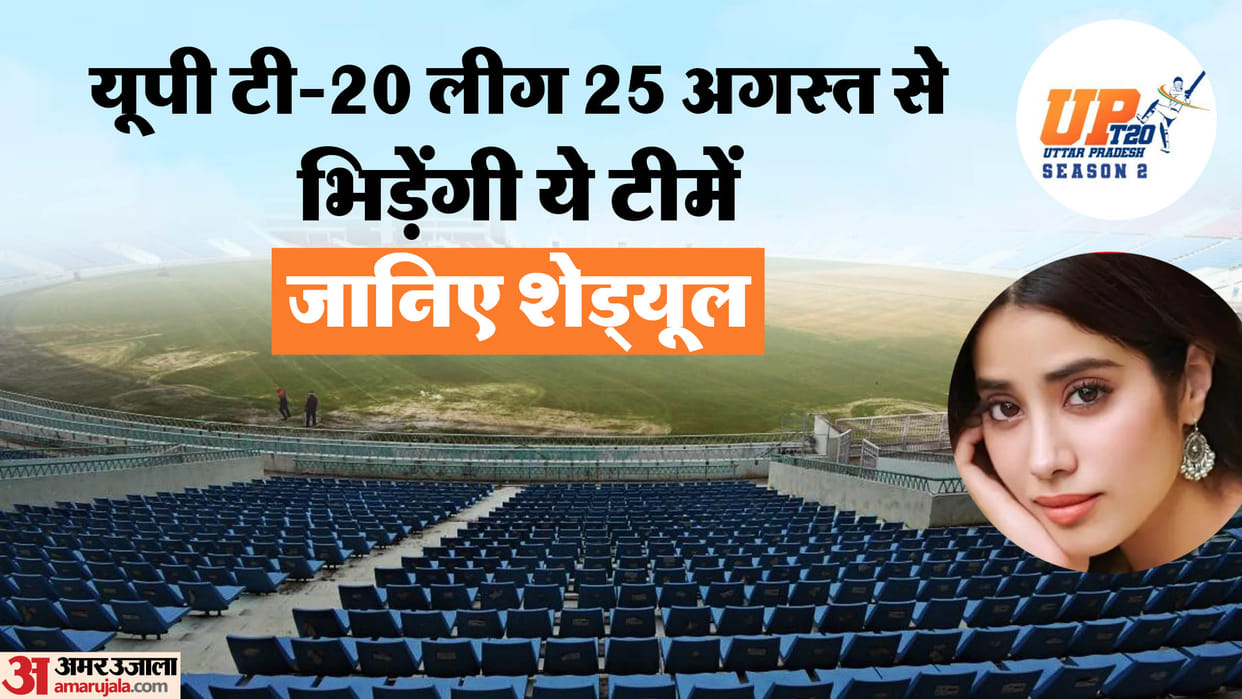 UP T-20 League: Big start at Ekana Stadium from August 25, Janhvi-Ayushman will add glamor
