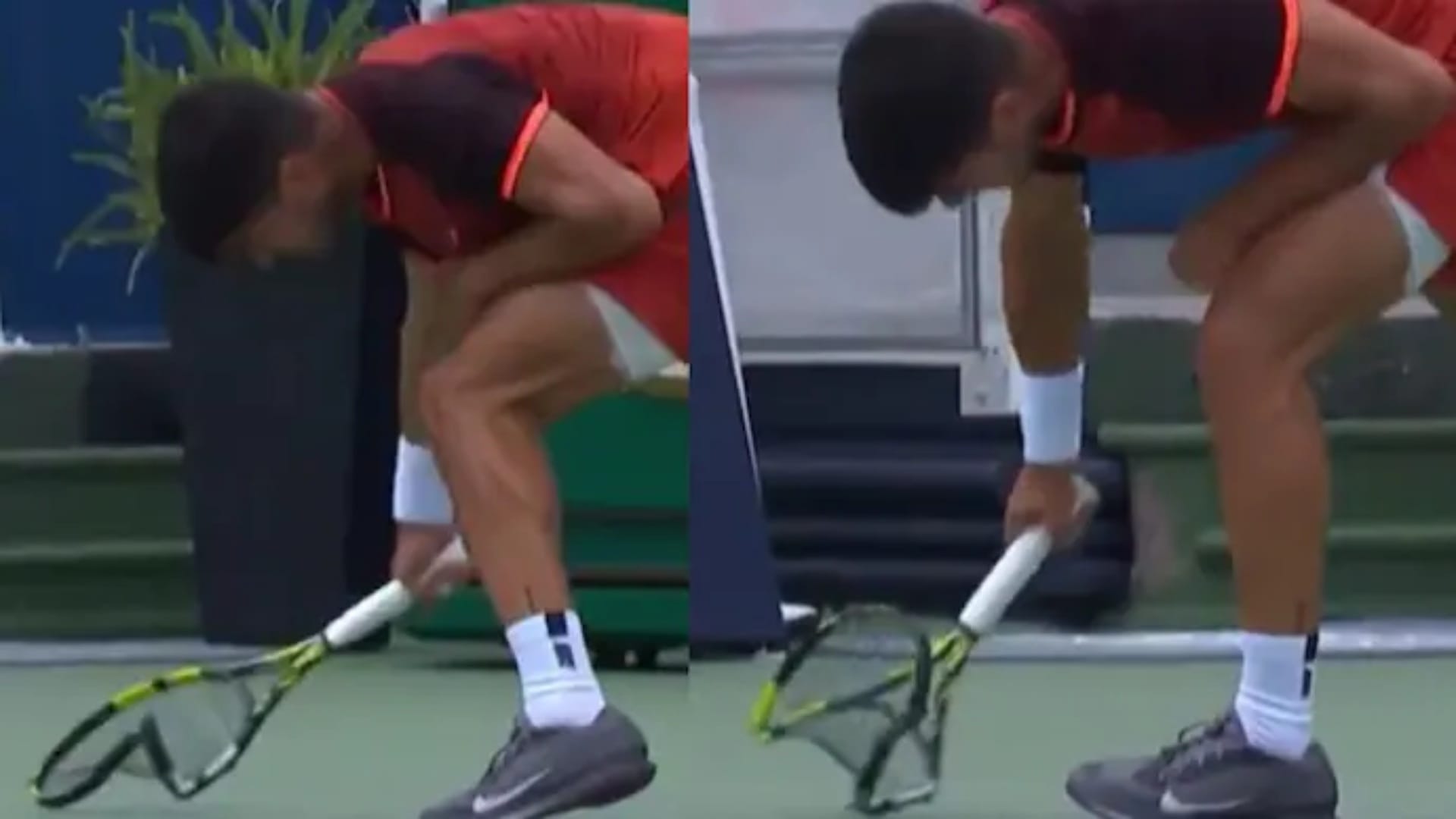 Angry Radel Racket Cincinnati Open: Carlos Alcaraz Vented His Anger On The Racket, Broke ...