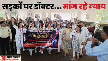 Doctor Strike Photos Delhi-NCR come out on streets demanding safety see photos