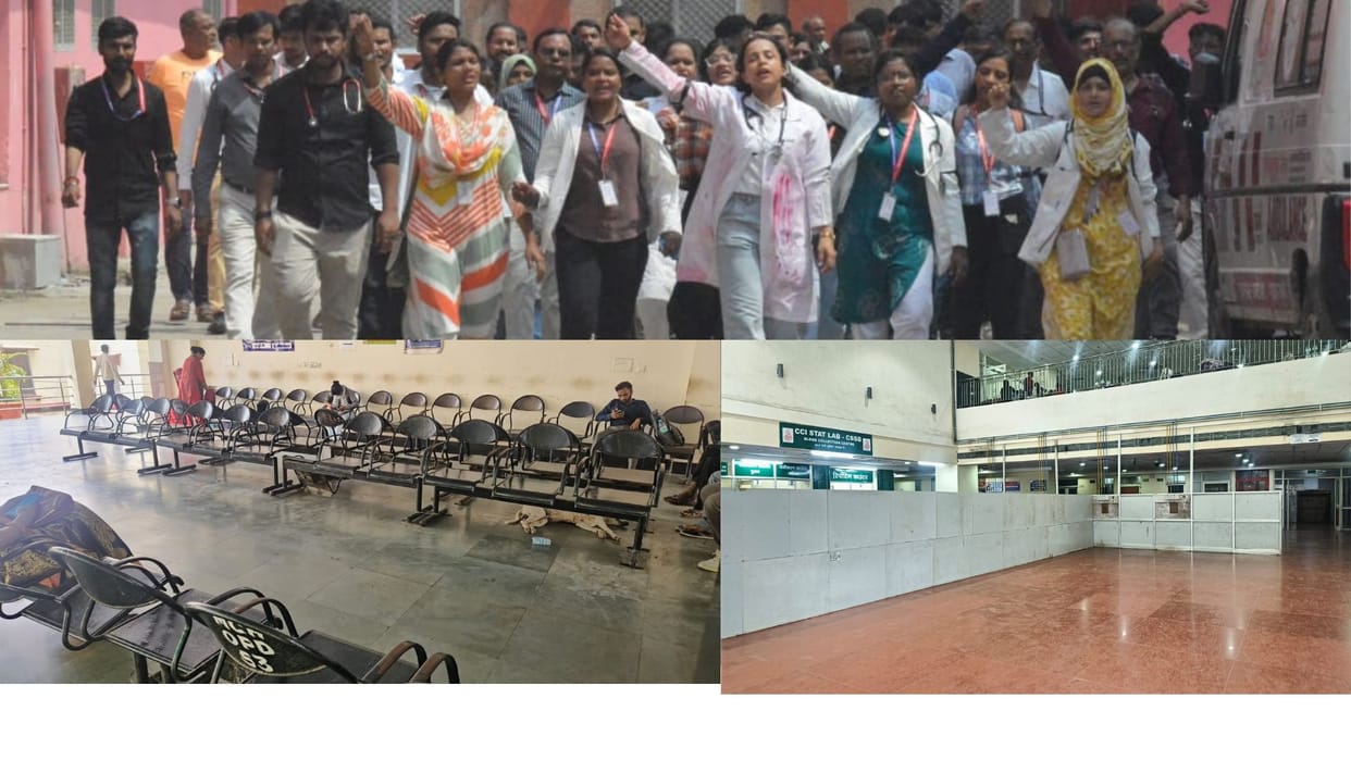 Doctors Strike In BHU Hospital Trauma Center main OPD closed patients upset