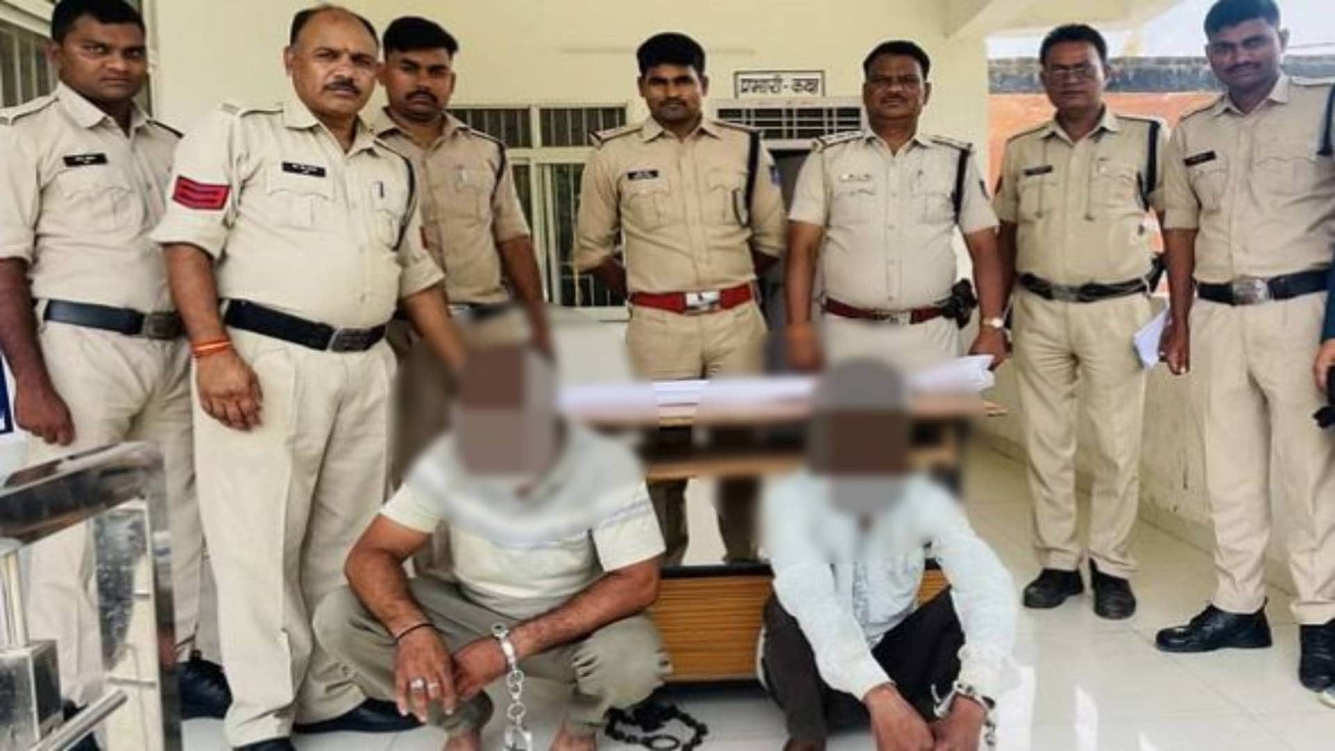 पुलिस की गिरफ्त में आए हत्या के आरोपी