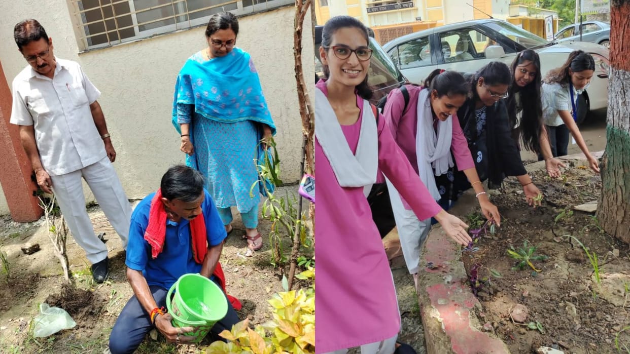 Plantation in Bhopal in name of Kalu and Sufi dog