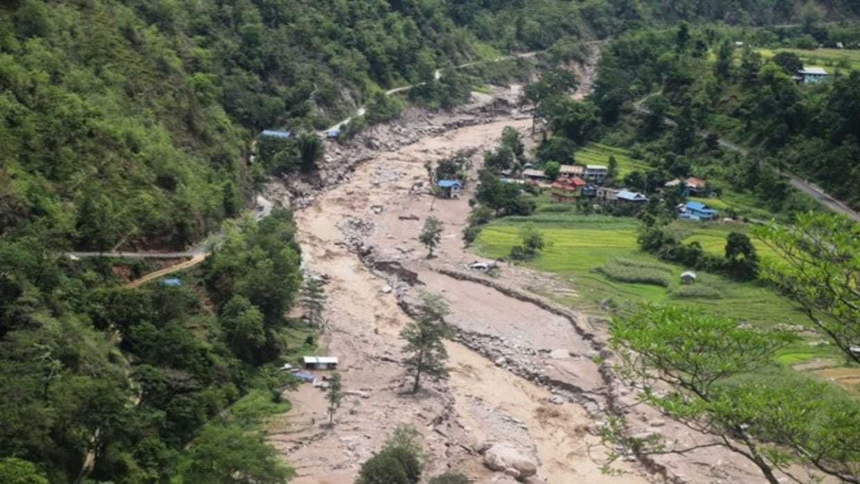 Rescue efforts underway in Nepal flash floods kills nine leave many stranded