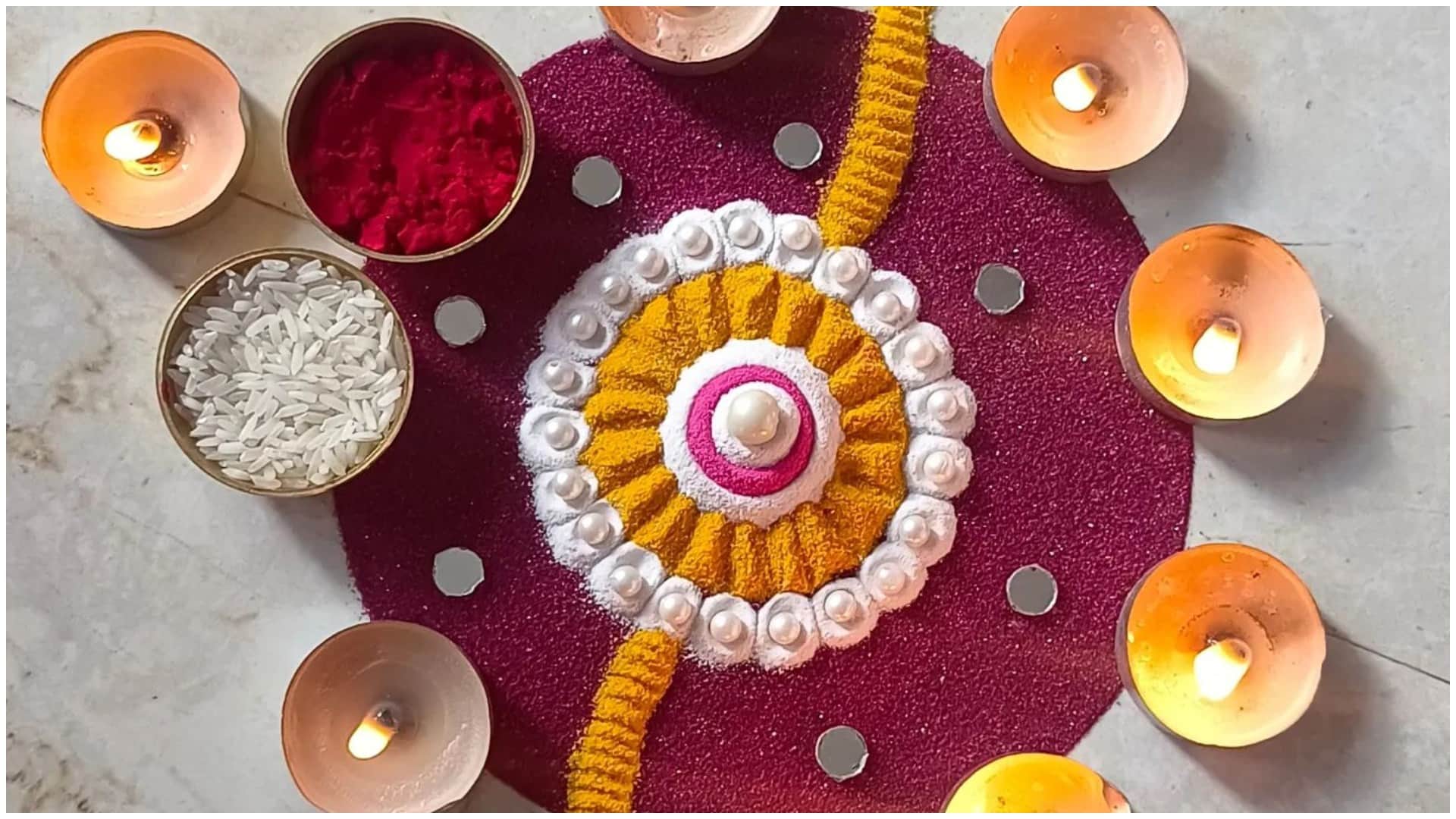 Raksha Bandhan 2024 Rangoli Design Ideas Easy And Simple Rakhi Rangoli Decoration