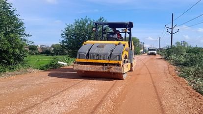 Construction work started again on Ozone City Road