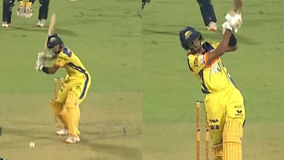 rahul dravid son samit dravid hit six in  Maharaja T20 KSCA tournament video goes viral