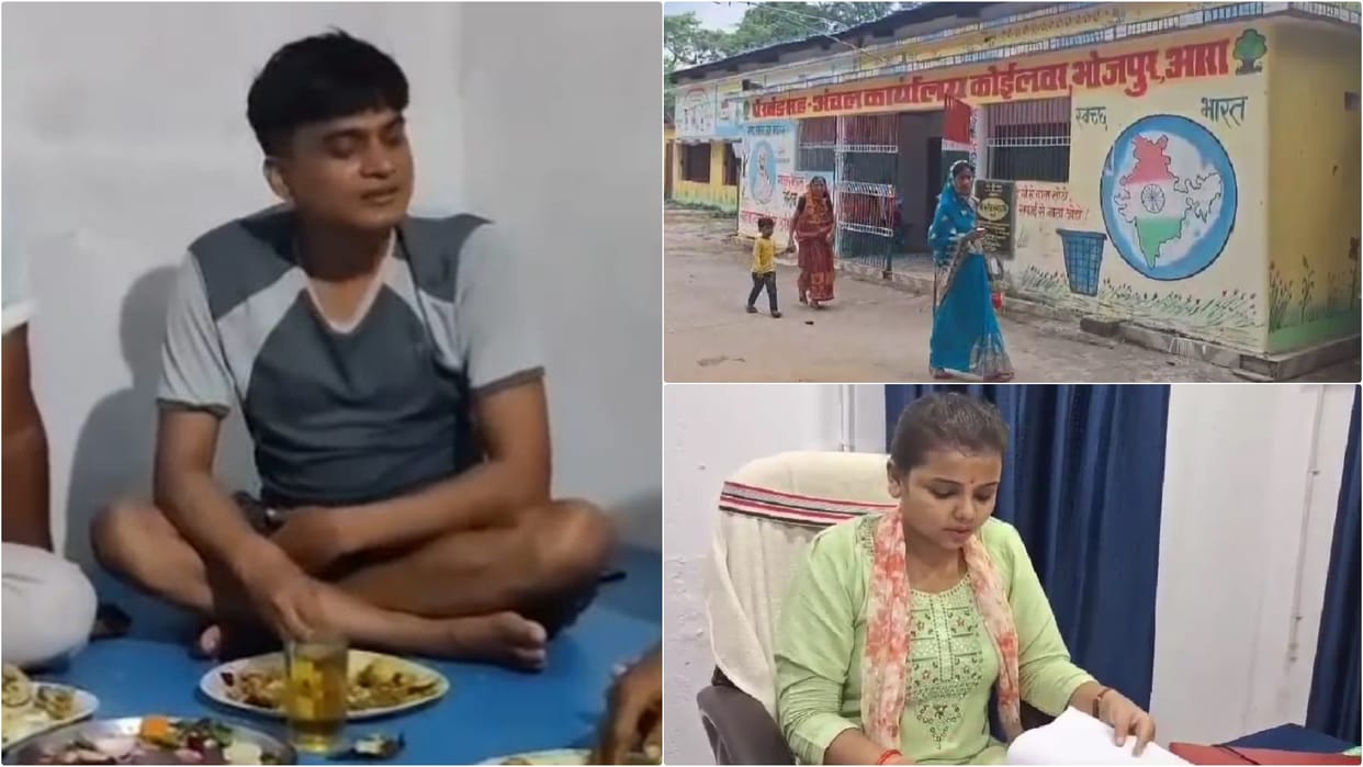 Bihar Liqour Ban: Photo video of revenue employee having liquor party in Ara goes viral