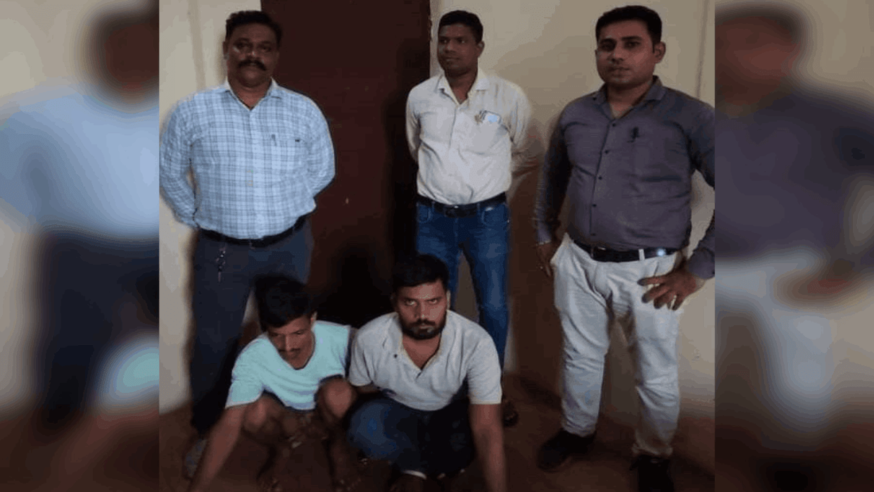 Two arrested for duping a retired teacher of lakhs of rupees