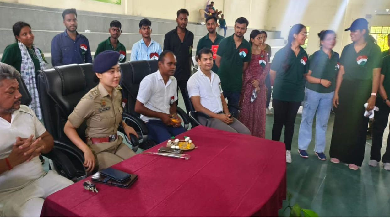 Abhishek and CO of Orbit reached Cantt at the conclusion of the match of Robinhood Army of Gorakhpur.