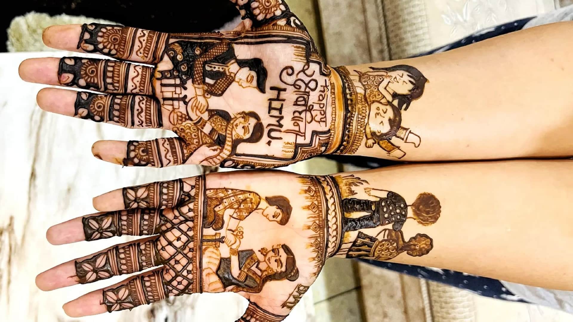 Raksha Bandhan Special Mehndi design for front and back hand Mehndi ki latest design