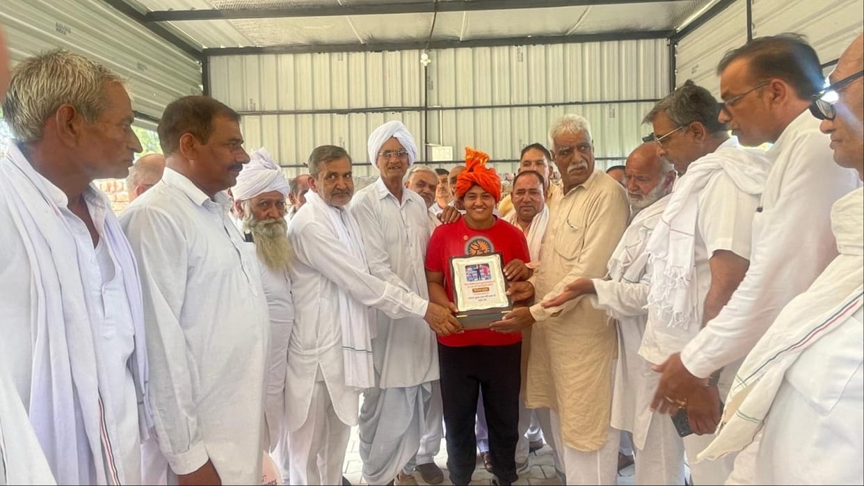 Haryana: Hooda Khap honoured Olympian Ritika Hooda